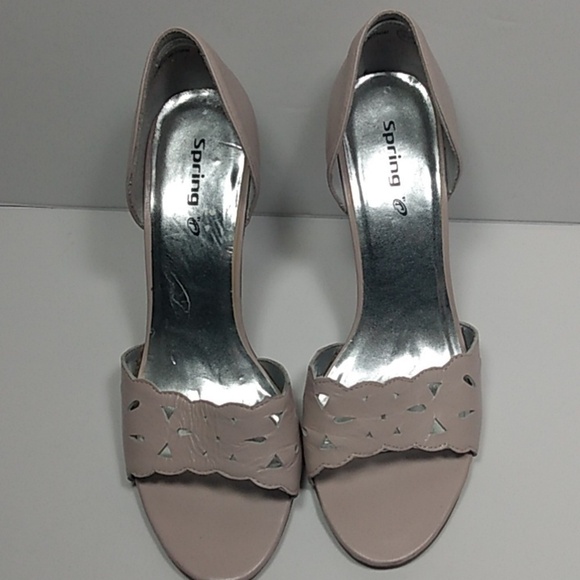 Spring heels size 6.5 peach - Picture 2 of 8